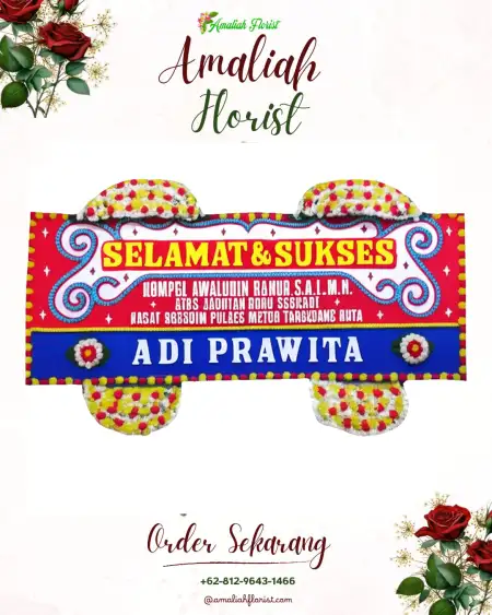 Papan Bunga Ucapan Selamat Saptosari